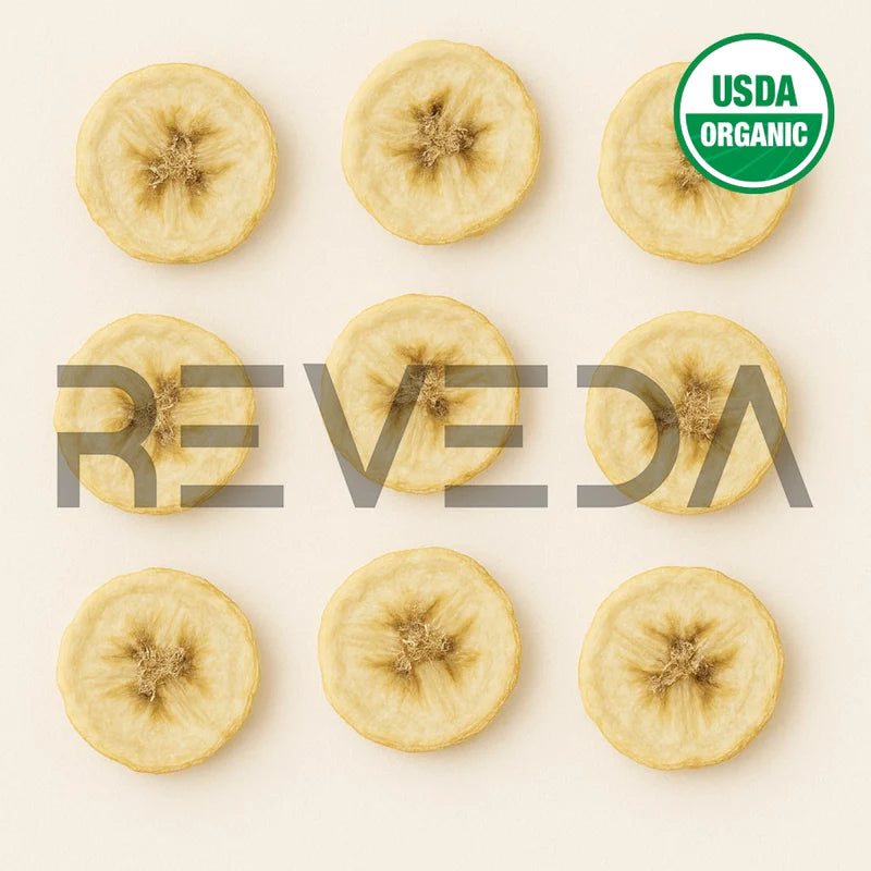 Freeze Dried Banana Fruit Slices for Ice Cream, Juice and Smoothie Toppings