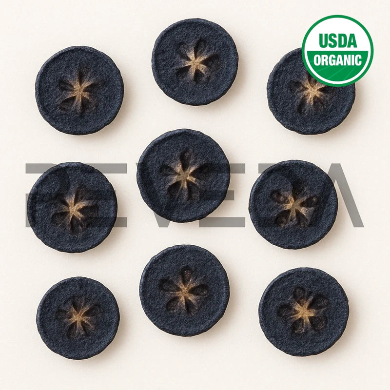 Freeze Dried Blueberry Fruit Slices for Ice Cream, Juice and Smoothie Toppings