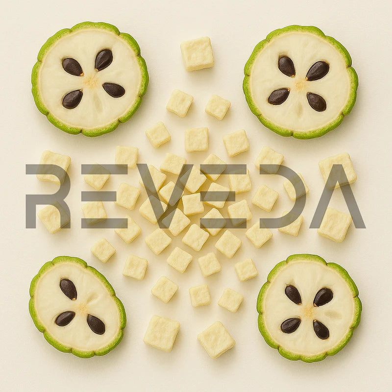 Freeze Dried Custard Apple Fruit Slices Chunks