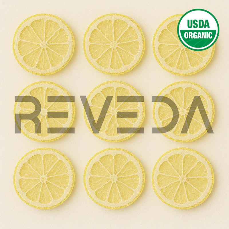 Freeze Dried Lemon Fruit Slices for Ice Cream, Juice and Smoothie Toppings