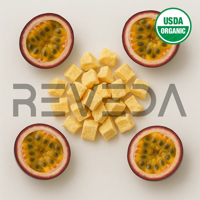 Freeze Dried Passion Fruit Slices Chunks