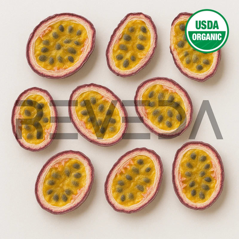 Freeze Dried Passion Fruit Slices for Ice Cream, Juice and Smoothie Toppings