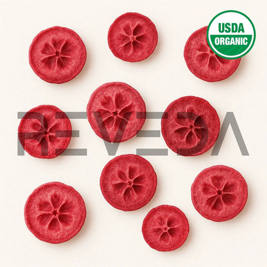 Freeze Dried Cranberry Fruit Slices for Ice Cream, Juice and SmoothieÂ Toppings