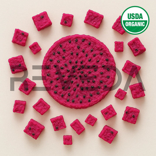 Freeze Dried Dragon Fruit Slices Chunks