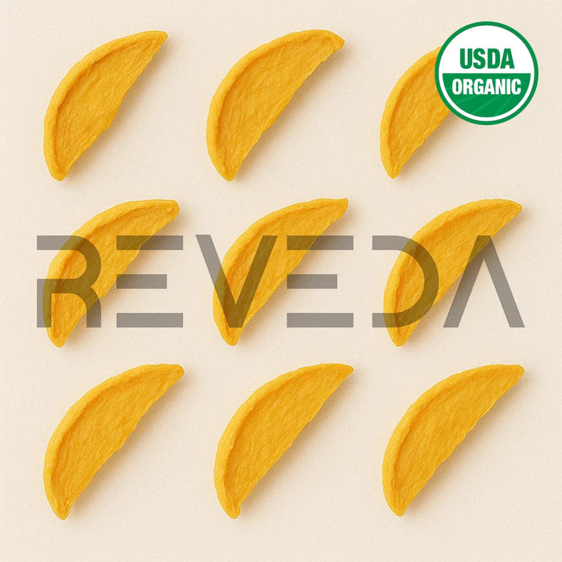 Freeze Dried Mango Fruit Slices for Ice Cream, Juice and Smoothie Toppings