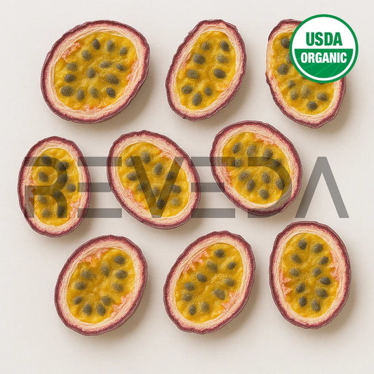 Freeze Dried Passion Fruit Slices for Ice Cream, Juice and Smoothie Toppings