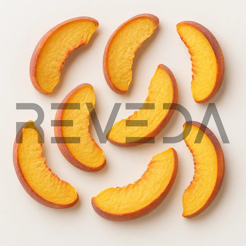 Freeze Dried Peach Fruit Slices for Ice Cream, Juice and Smoothie Toppings