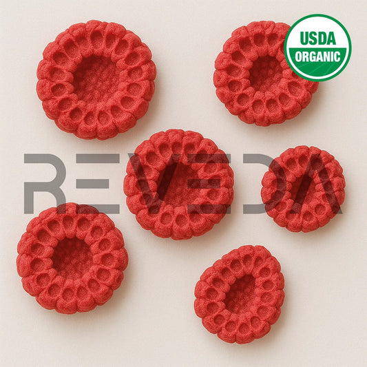 Freeze Dried Raspberry Fruit Slices for Ice Cream, Juice and Smoothie Toppings